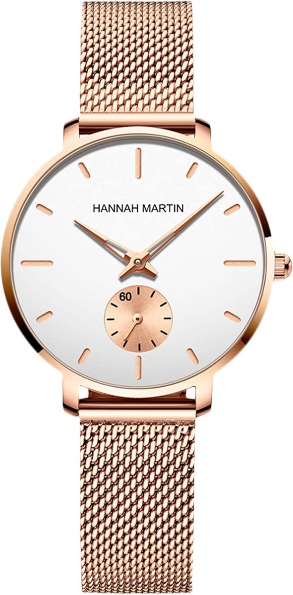 Minimalistisch Dameshorloge Analoog Kwarts met Waterdichte Roestvrijstalen Band