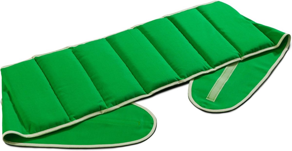 Verwarmbaar Nek- en Schouderkussen met 7 Kamers - Kikkergroen Warmtekussen