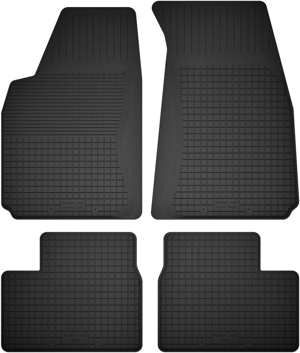 Wielganizator BasicProtect - Korytkowe Rubbermatten - Lancia Dedra - Rant 1,5cm - 4 Stuks