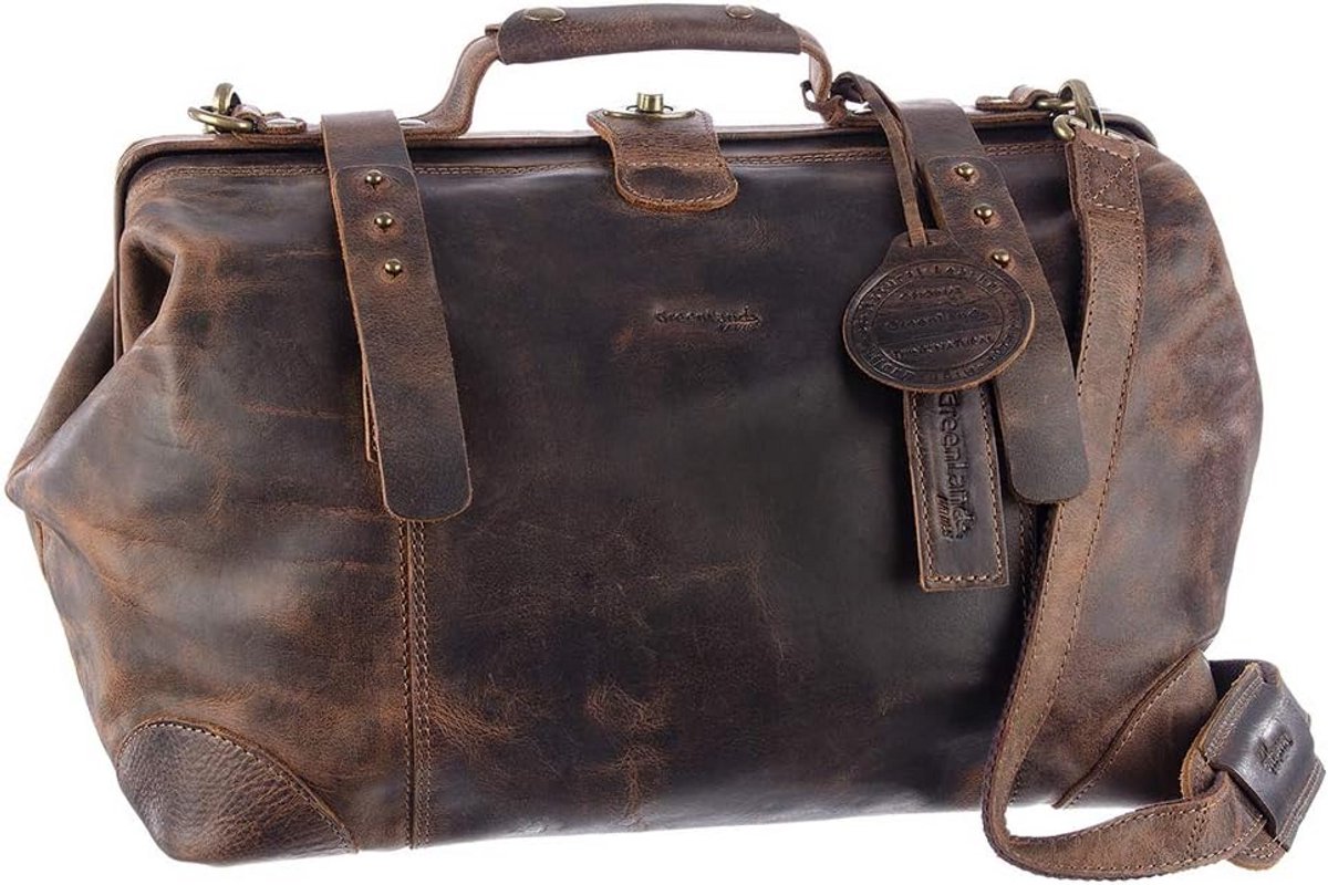 Klassieke Dokterstas van Leer 41 cm - Handgemaakt en Nostalgisch Ontwerp