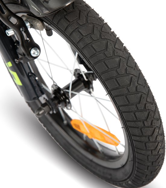 Hiland Stoere Jongensfiets - 20 Inch - Met Zijwieltjes & Standaard - Handrem & Terugtraprem - Zwart/Groen - Geschikt voor buitenactiviteiten in de lente van Hiland — afbeelding 4