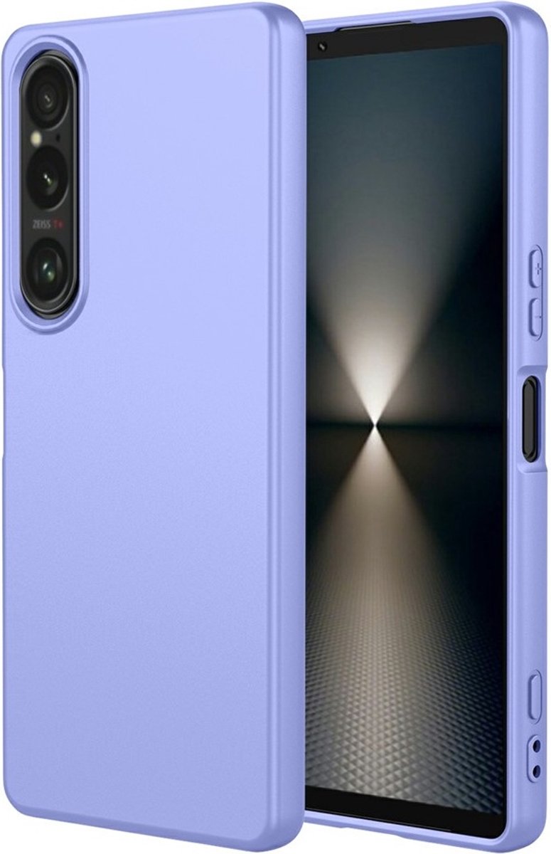 Hoesje geschikt voor Sony Xperia 1 VII - Phonesta Soft Silk Silicone Back Cover - Paars