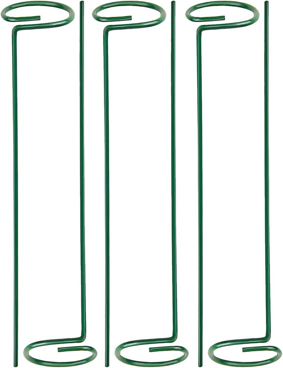6x Stevige Metalen Plantensteunpalen 60 cm voor Tuin en Klimplanten