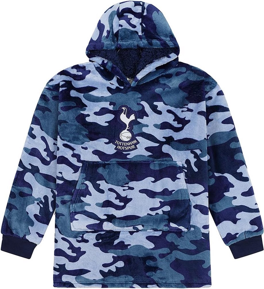 Luxe Camouflage Fleece Hoodie voor Jongens, Volledig Gevoerd en Oversized