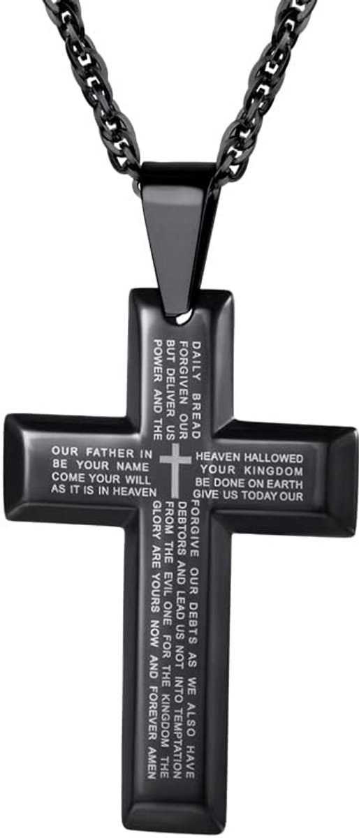 Heren Dames Kruis Ketting RVS - Roestvrij Staal Hanger Zonder Edelsteen