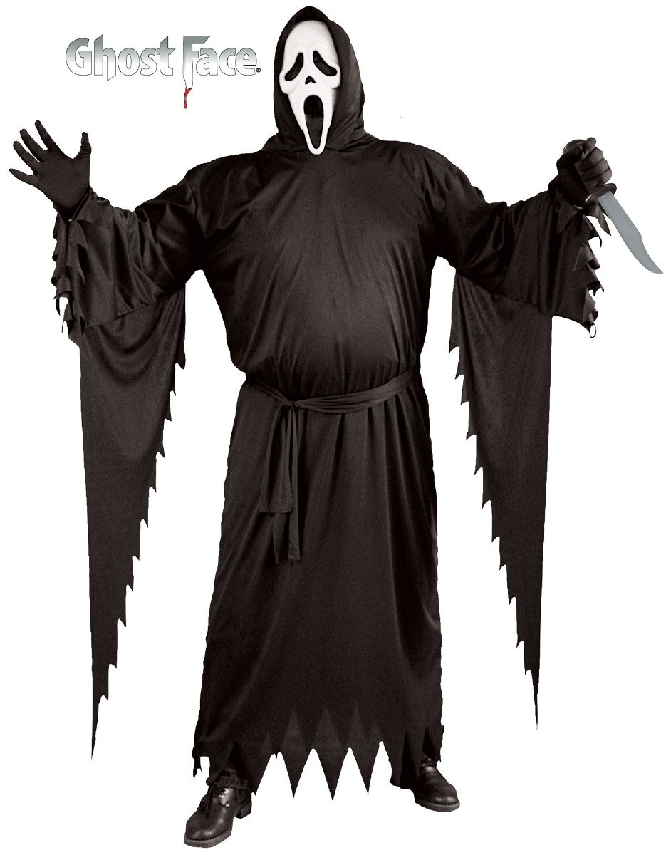 Ghost face offical - Scream kostuum voor mannen - Grote Maten