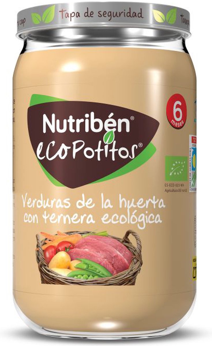 Biologische groente- en rundvleesdelicatessenpot 235 g|Jar of Organic Vegetable and Beef Delights 235 g|Pot Délices de Légumes et Bœuf Bio 235 g