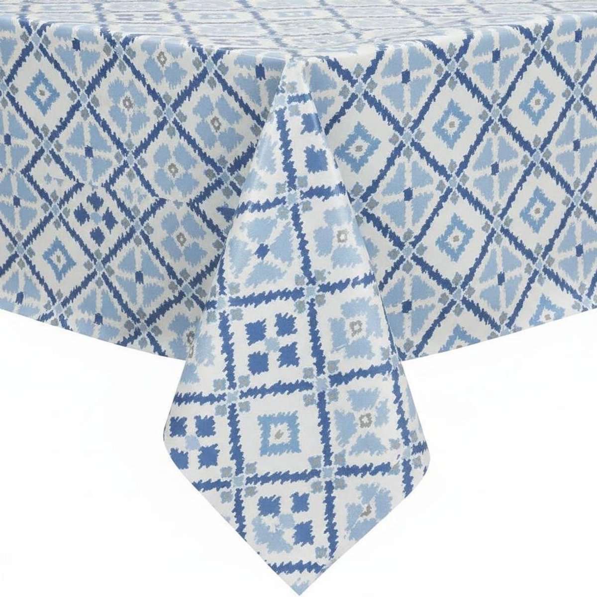 Protecttable - Tafelzeil Geometrisch Azzurro 140x180cm - Tafelkleed Afwasbaar - Kunststof