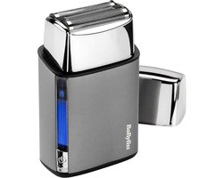 BaByliss Scheerapparaat voor Mannen - Super-X Metal Series Foil Shaver FS996DE - 100% Waterdicht IPX7 - Dubbele Titanium Folie - Snel opladen - 120 minuten gebruik - Nat en droog gebruik - Chrome Edition