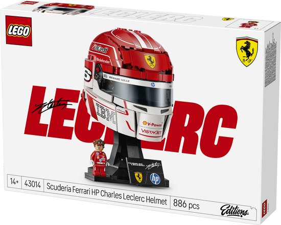 LEGO Editions Scuderia Ferrari HP Casque de Charles Leclerc - 43014