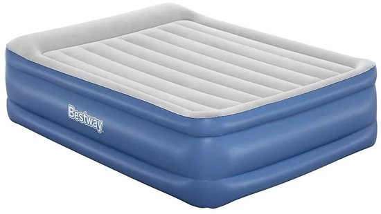 Bestway Luchtbed Tritech 2-persoons 203x152x56 cm blauw en grijs van Bestway — afbeelding 4
