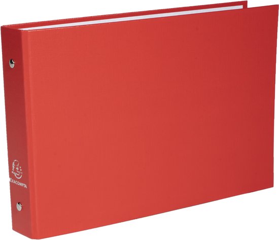 Exacompta 10x Classeur rembordé polypropylène avec intercalaires pour fiches bristol 148x210 2 anneaux 25mm - Couleurs assorties - 51060E
