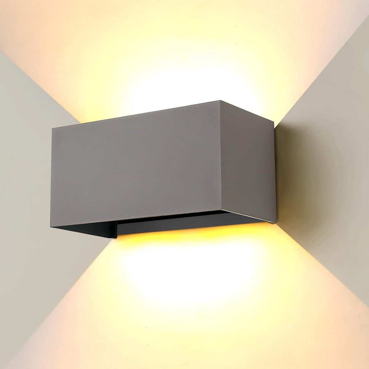 Led-wandlamp 24W voor binnen en buiten - IP65 waterdicht, warmwit licht, instelbare up-dow