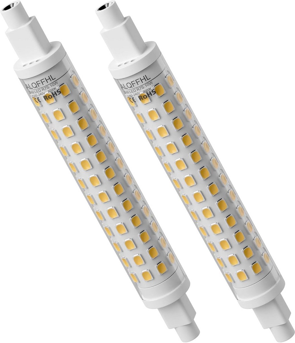 Dimbare R7S LED-lampen 10W 118mm Warmwit 3000K - 2 stuks