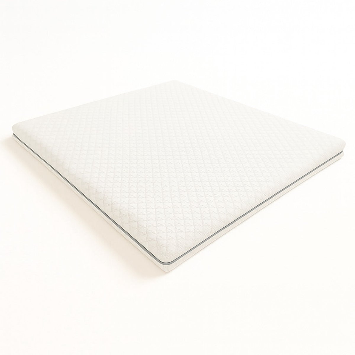 White Stone The White Stone Matrastopper 160x190 van Memory Foam met 9 Gedifferentieerde Zones | Hoogte 10 cm | Afneembare Hoes van Pure Hypoallergene Stof | Made in Italy Bianco