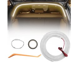 2m Wit LED Trunk Light Strip met Dynamisch Effect voor Auto - Automatische Sensor, Waterproof en Universeel voor 12V Voertuigen