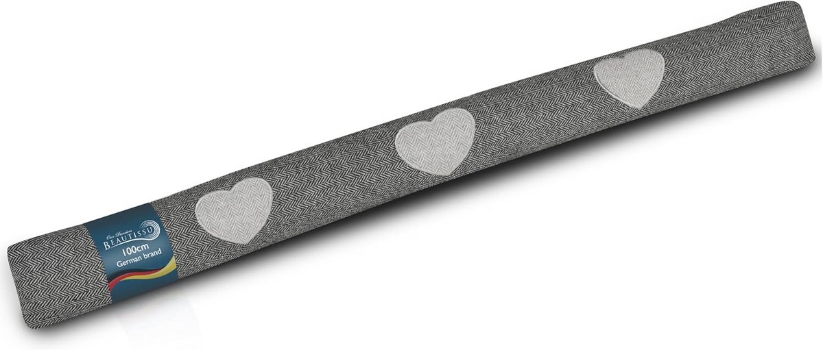 Tochtstopper 100 cm - Zware Deur- en Raamisolatie in Anthraciet voor Energiebesparing