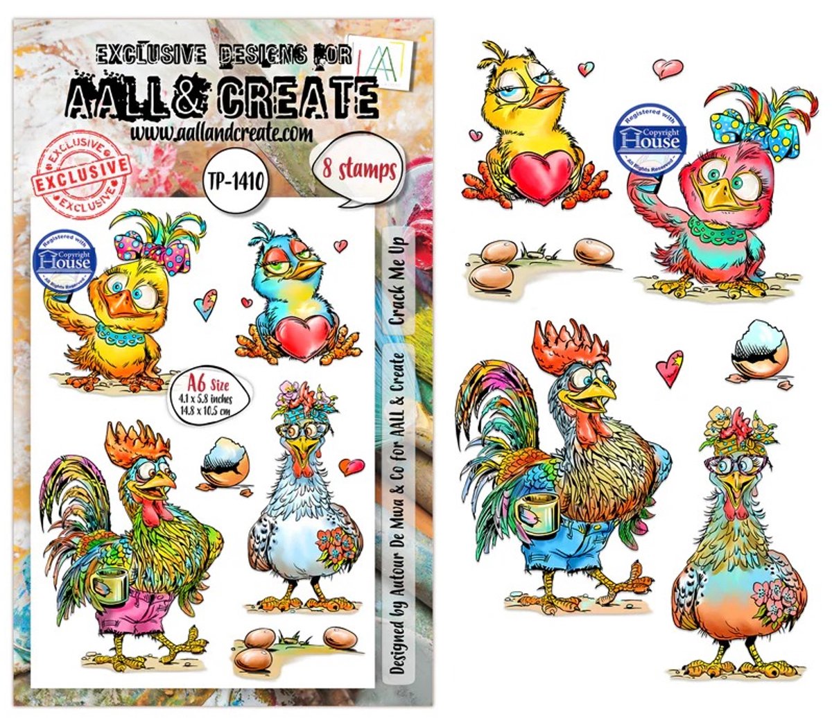 Aall & Create clearstamp A6 - Crack me up