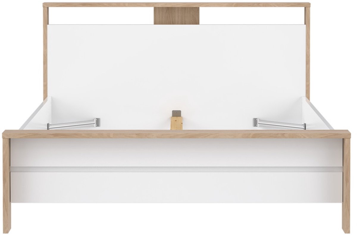 Giga Living Bed Jackson - Wit Hoogglans - 150x215cm