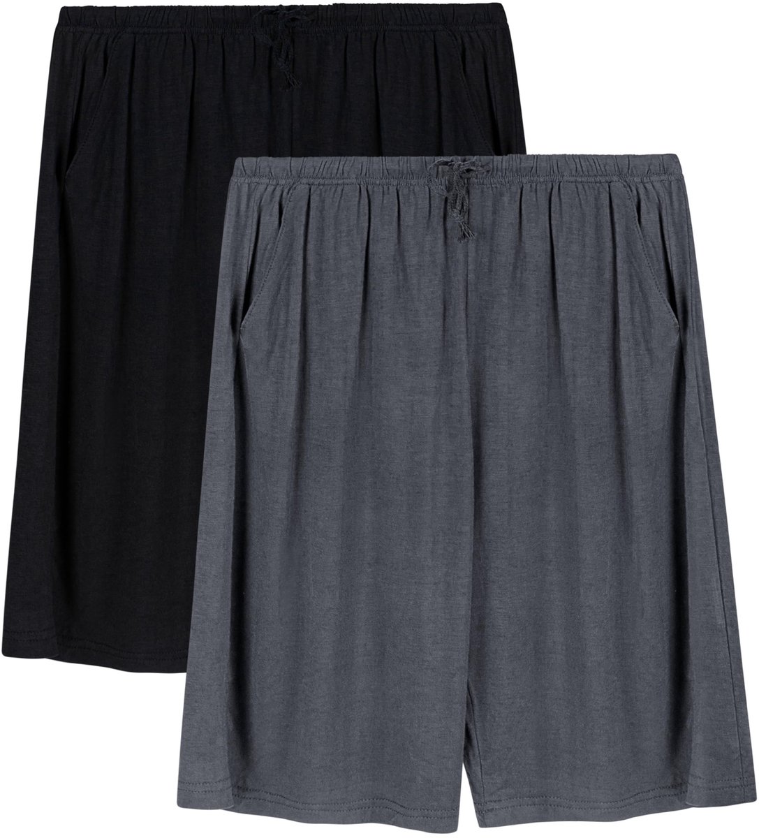 2-Pak heren loungewear pyjamabroeken - ultra zacht en ademend modal, comfortabel voor thuis en vakanties, perfect als vaderdagcadeau