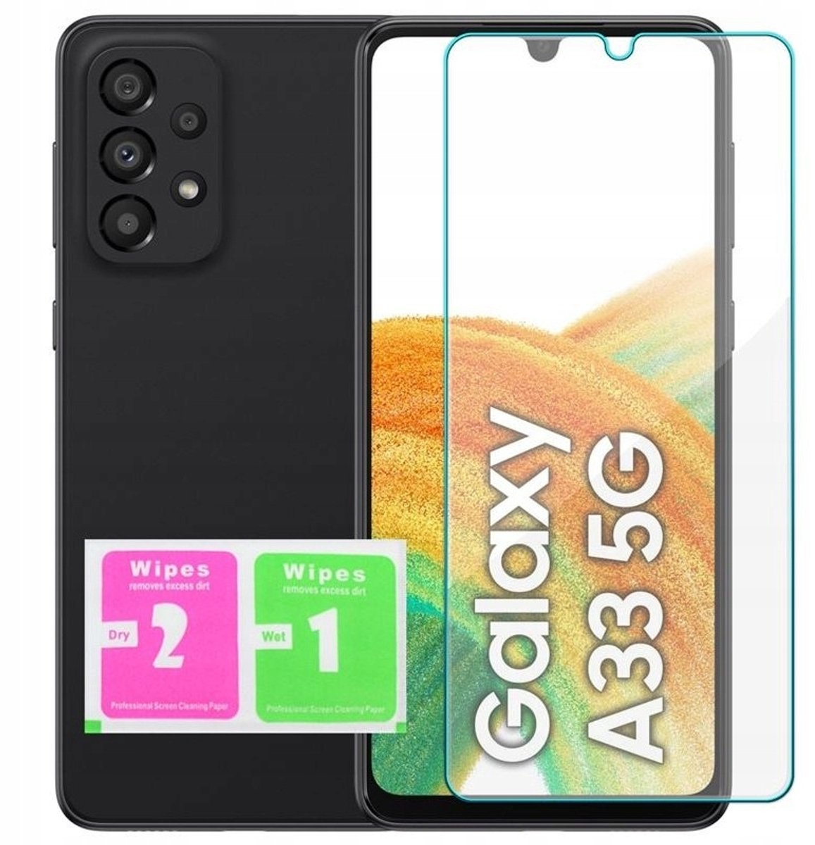 Samsung Galaxy A33 5G - Gehard Glas Bescherming - 0,3mm - Tempered Glass 9H - Oleofobe Coating