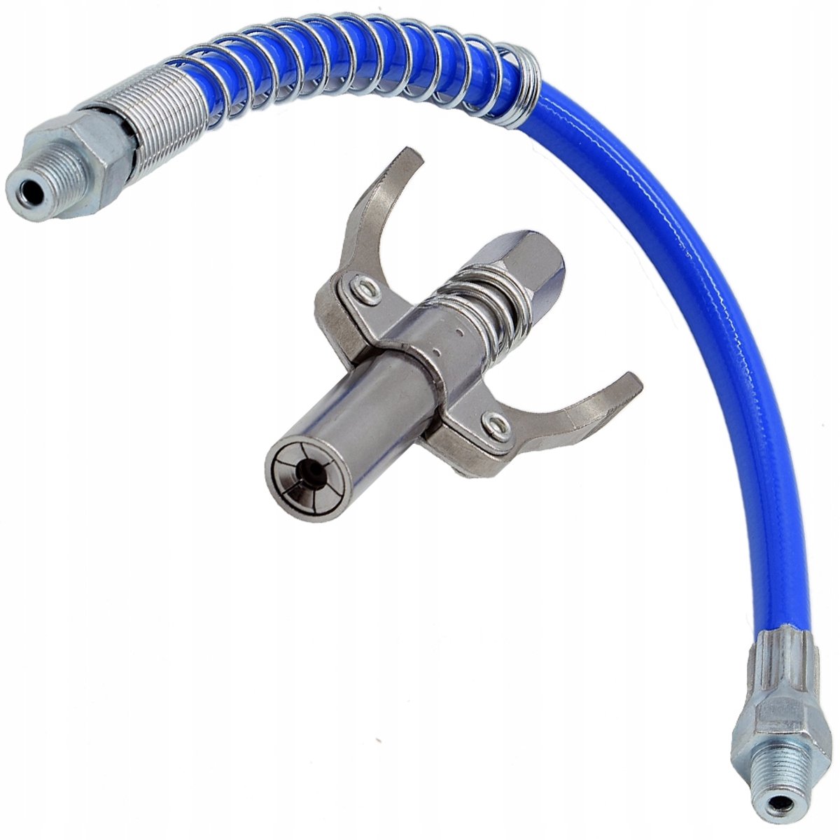 MParts - Smeernippel Koppeling - Zelfblokkerend - 30cm Slang - 1/8" NPT
