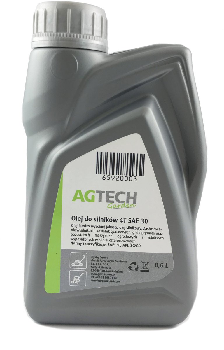 AGTECH Garden AGRO-18 - Motorolie - 4 Takt - SAE 30