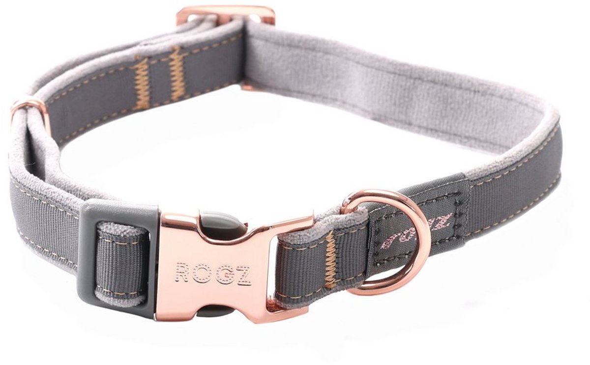 Rogz Urban Halsband Duifgrijs - Hondenhalsband - L