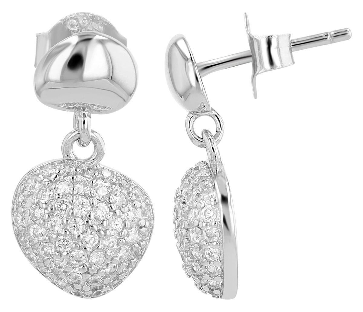 AKZENT Akzent damesoorbel "Karin" aus 925 Sterlingzilver, gerhodineerd, langlebig