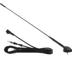 Auto Antenne AM-FM - Rubberen Autoradio Antenne - FM 76~108MHz - 2 meter kabel - A2 - Zwart
