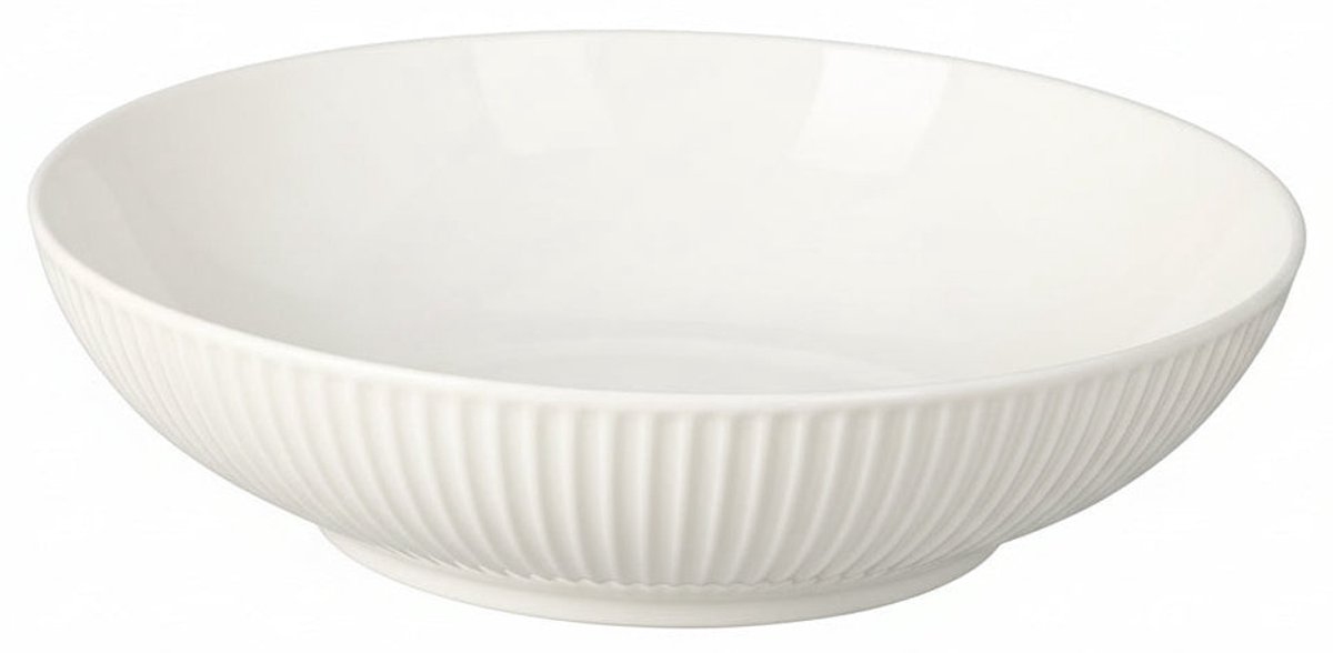 Cookinglife Diepe Borden Siaki New Bone Wit Ø 20 cm – Set Van 6 – Porselein, Extreem Sterk & Lichtgewicht