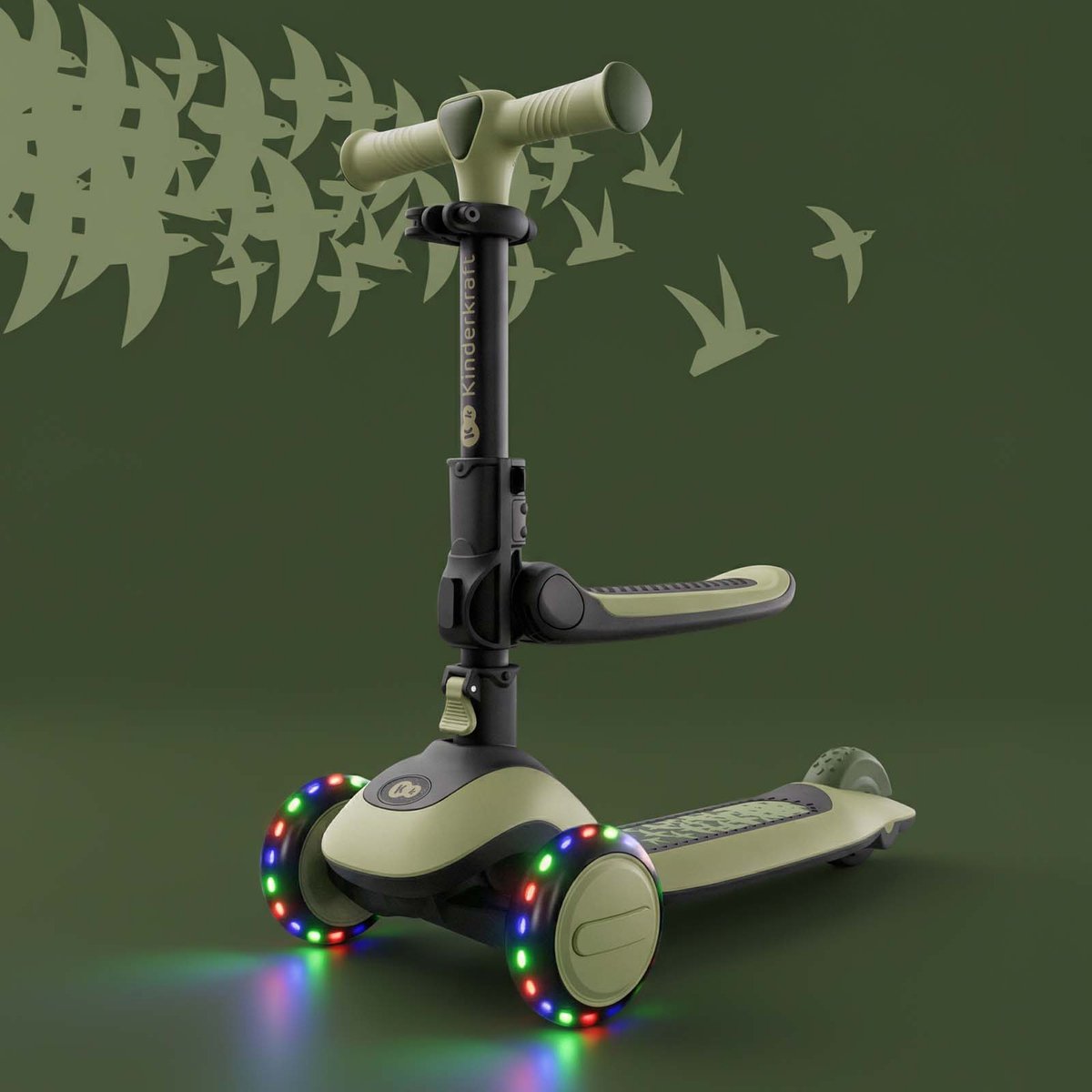 Kinderkraft HALLEY 2 2-in-1 Loopfiets en Driewieler Step thumbnail 3