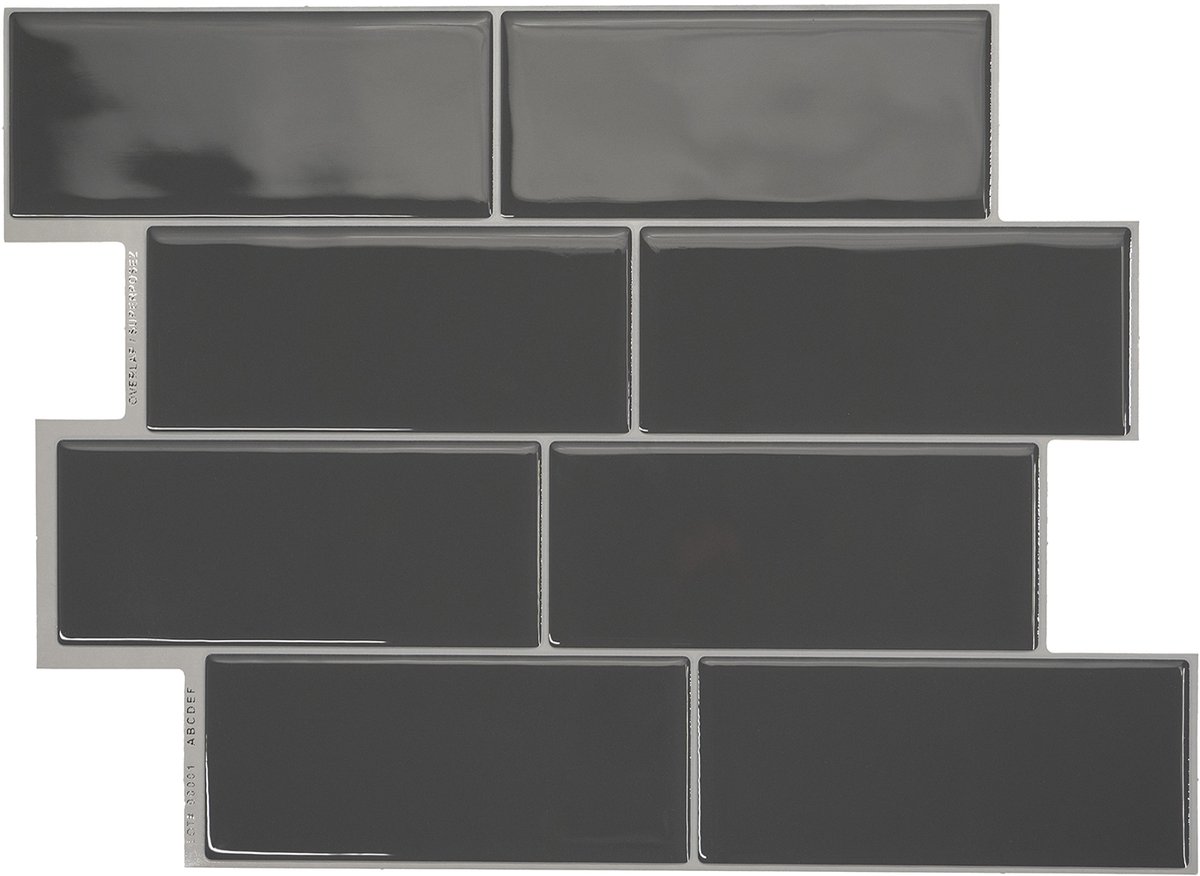 Smart Tiles Zelfklevende keuken achterwand voor keuken en badkamer Metro Grijs 4 29,34x21,28 cm