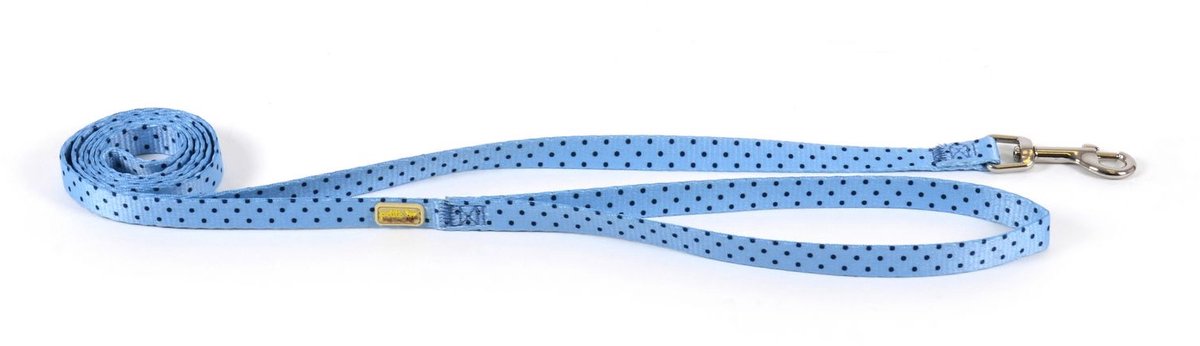 Goo-Eez Printed Leash - Dots - Riem - 152 cm Blauw