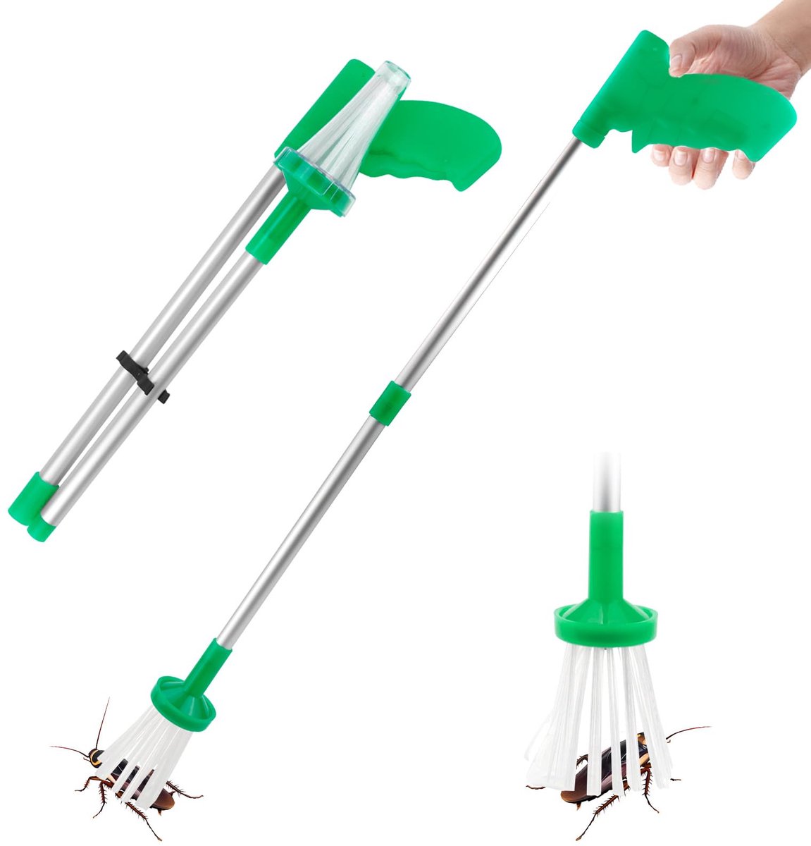 Spinnenvanger - Handbediende Insectenvanger - Met Lange Steel