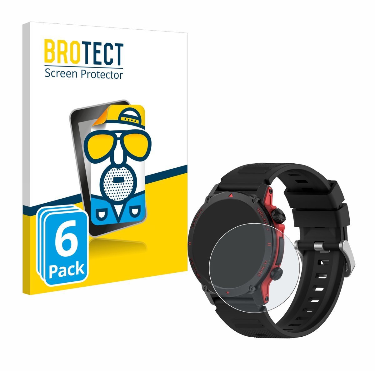 BROTECT - Screenprotector voor Popglory S136 - Folie Beschermfolie matte 6 Stuks