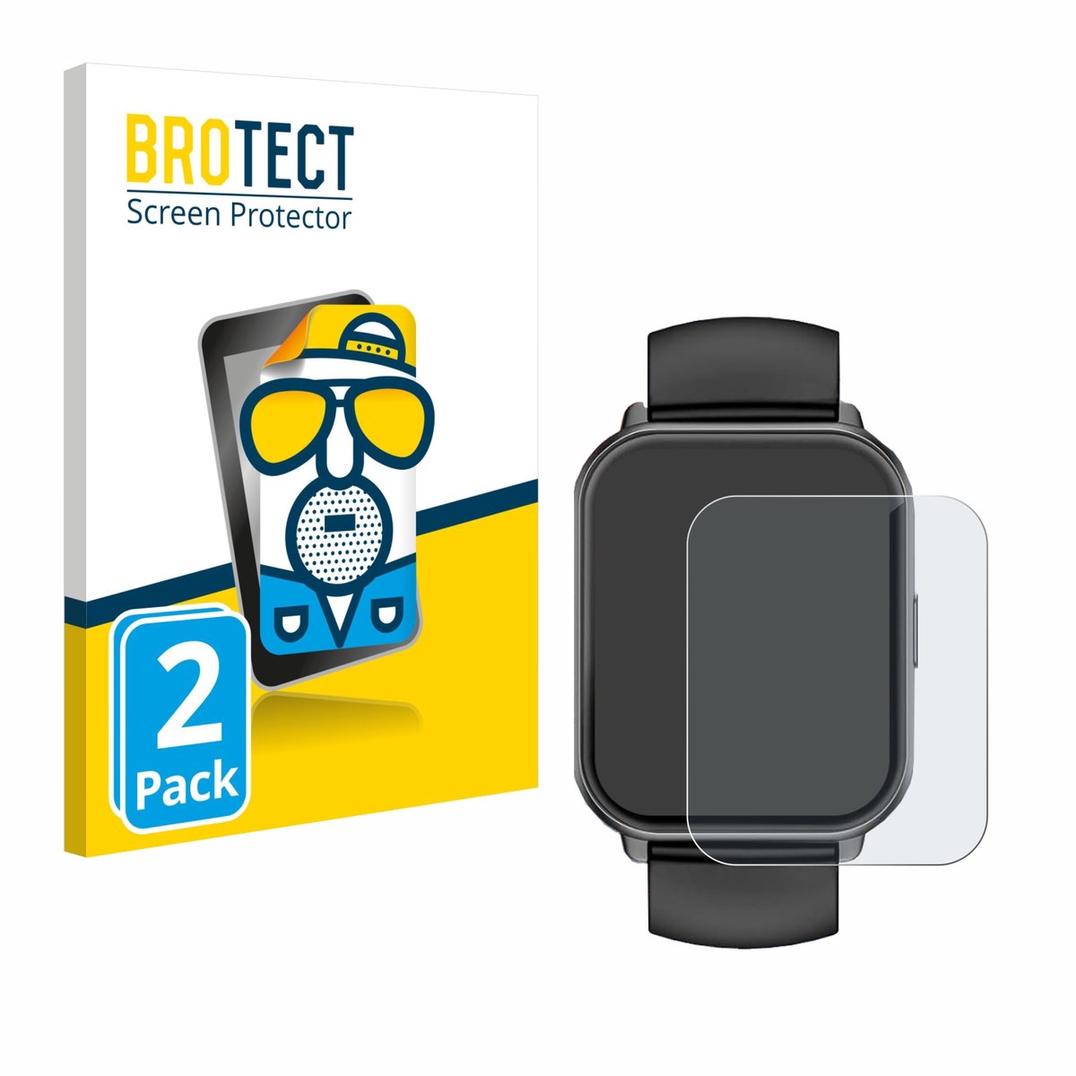 BROTECT - Screenprotector voor Huakua 1,65" - Folie Beschermfolie matte 2 Stuks