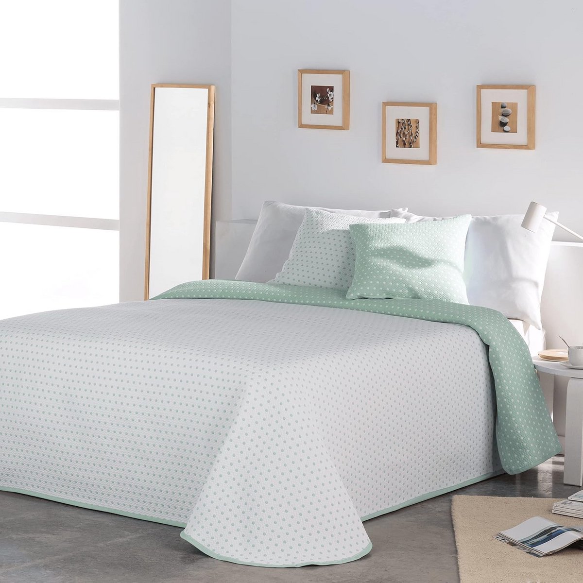 Luxe Licht Bedovertrek voor Tweepersoonsbed 180/200 cm - Groen