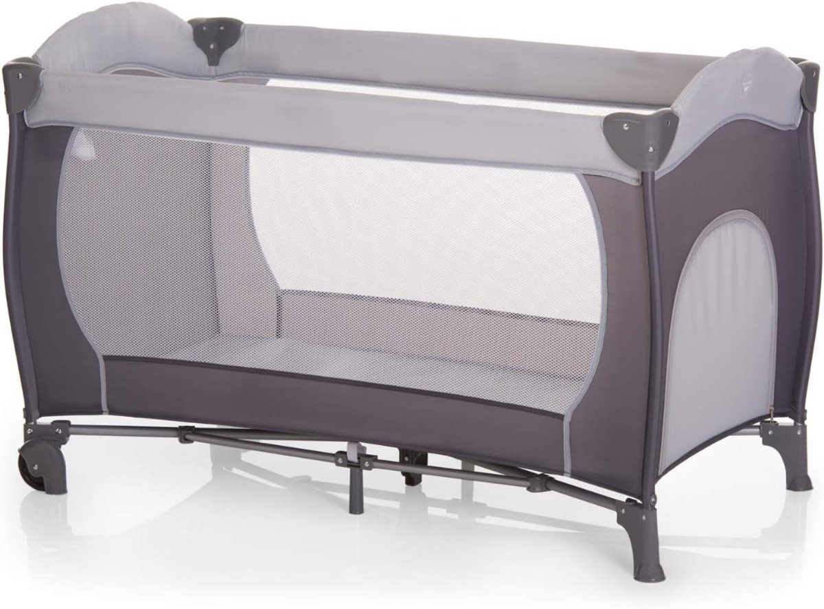 Zyrex® Campingbedje Baby - Reisbedjes - Baby Klamboe - Grijs - 125cm x 67cm x 82cm
