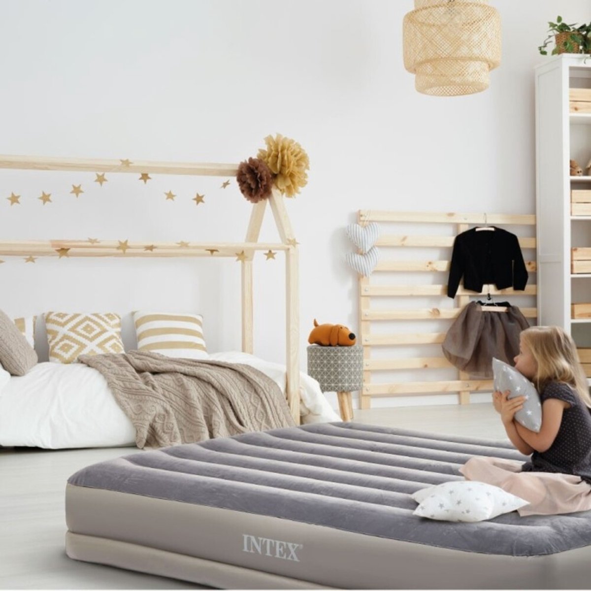 Intex Twin Prestige Mid-Rise luchtbed - 1 persoons