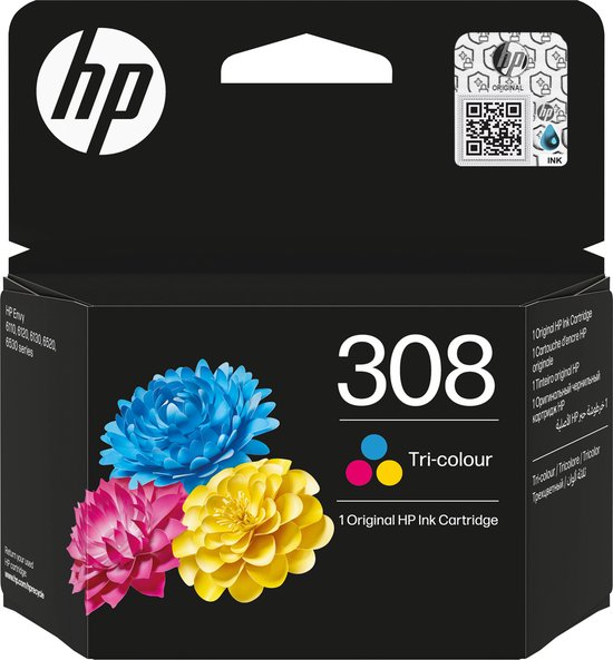 HP 308 - Inktcartridge - Origineel - Standaard capaciteit - Kleuren