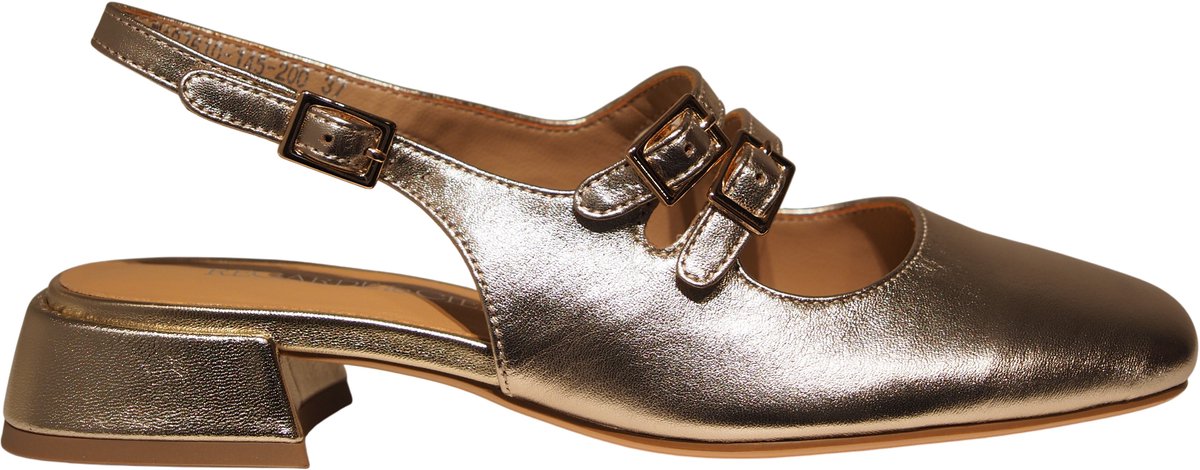 Regarde le Ciel goudkleurige slingbacks - Lola