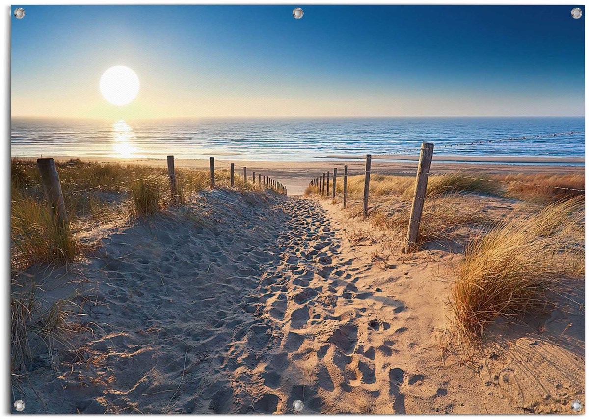 Tuinposter Duinpad - 100 x 140 - Canvas - REINDERS