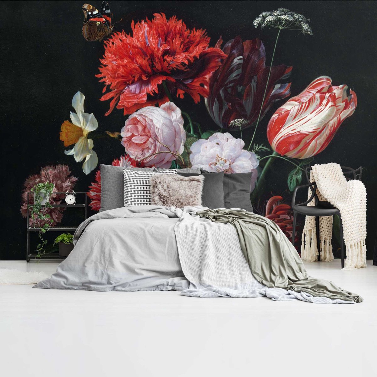 Fotobehang De Heem Stilleven met bloemen - 260 x 384 - Vlies - REINDERS