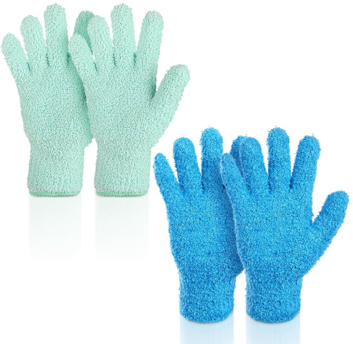 2 Paar Herbruikbare Microvezel Stofw Verhandschoenen