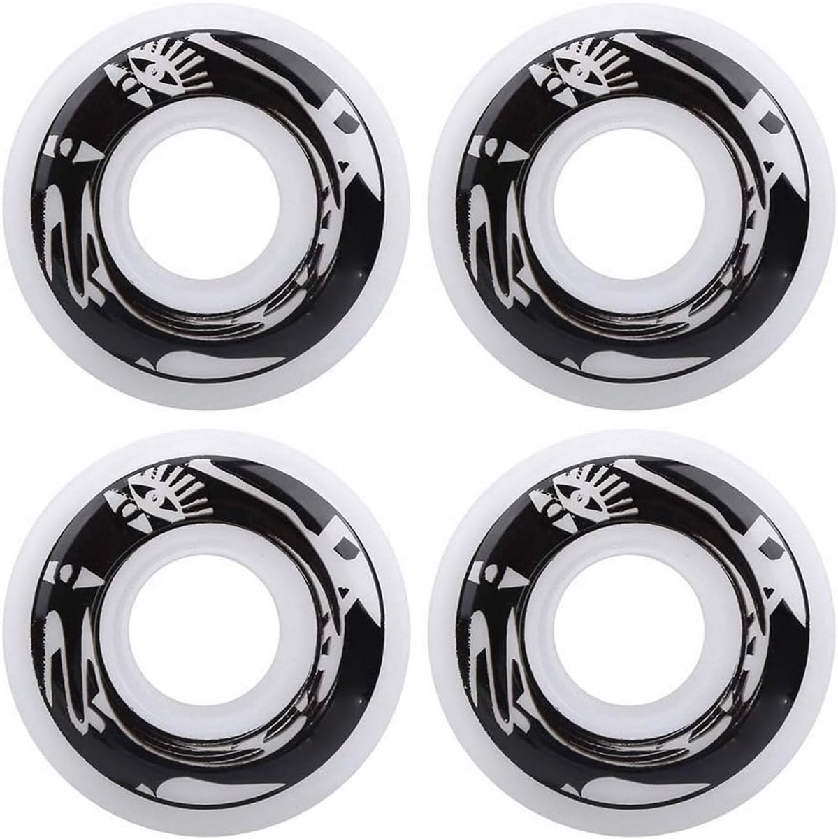 Set van 4 Duurzame Skateboard Wielen - Elastisch PU - Hardheid 75-85A