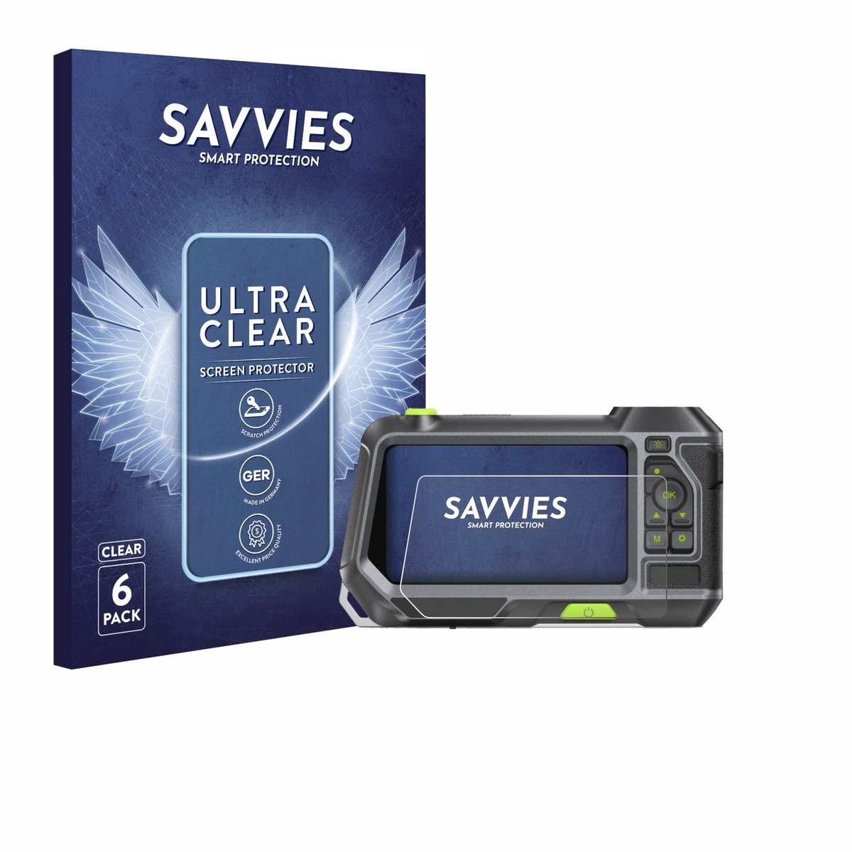 Savvies - Screenprotector voor Teslong NTS500 - Folie Beschermfolie transparant 6 Stuks