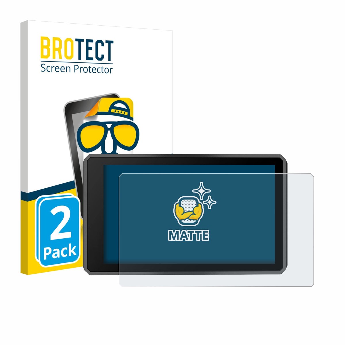 BROTECT - Screenprotector voor Garmin zumo XT3 4.7" - Folie Beschermfolie matte 2 Stuks