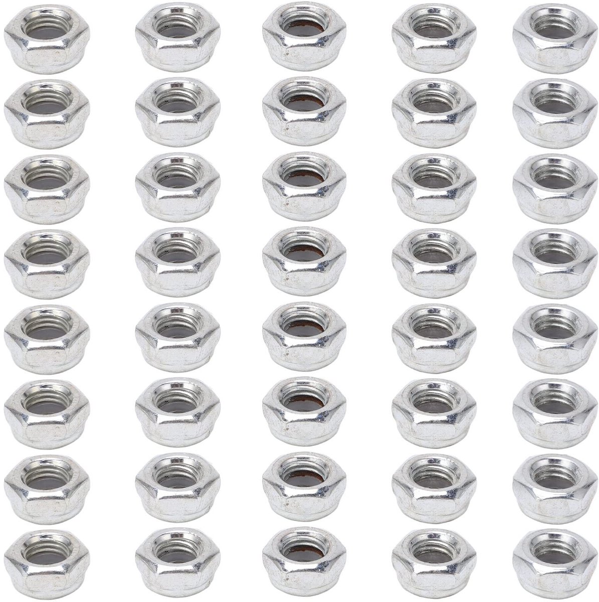 Skateboard Moeren 40 Stuks Carbon Staal Zilver