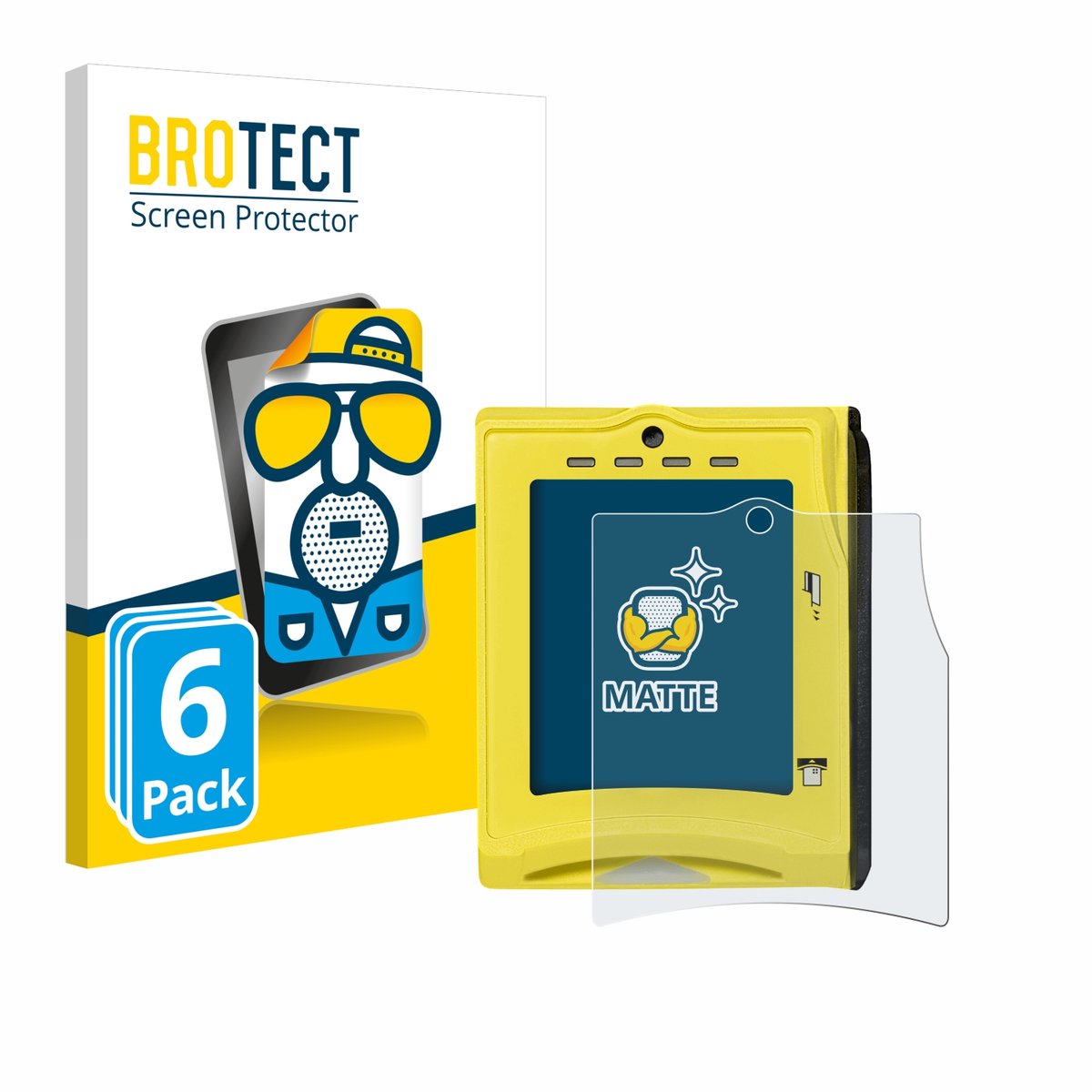 BROTECT - Screenprotector voor Nayax VPOS TOUCH - Folie Beschermfolie matte 6 Stuks